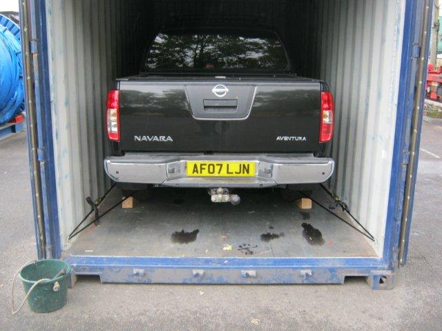 car shipping in container